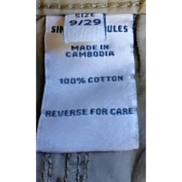 Sincerely Jules NWT Women's Khaki Shorts With Pockets, Size 9/29 - Picture 5 of 9